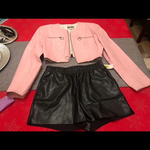 Pink Leather Jacket - Picture 2 of 6